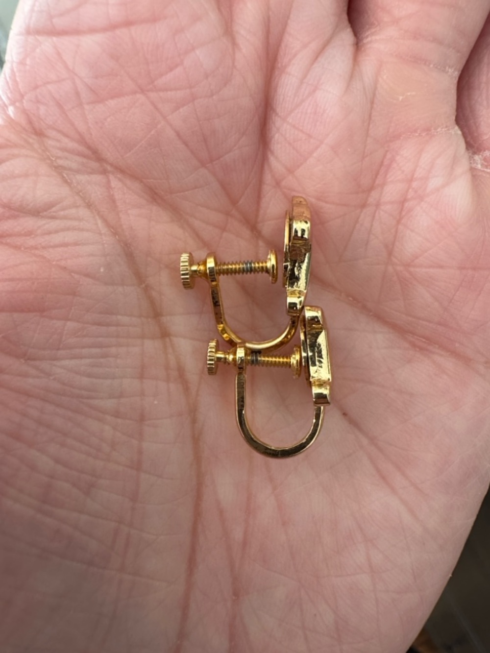 Celine Vintage Triomphe Clip On Earrings - Picture 5 of 5